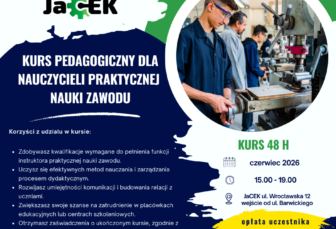 kurs pedagogiczne dla nauczycieli praktycznej nauki zawodu